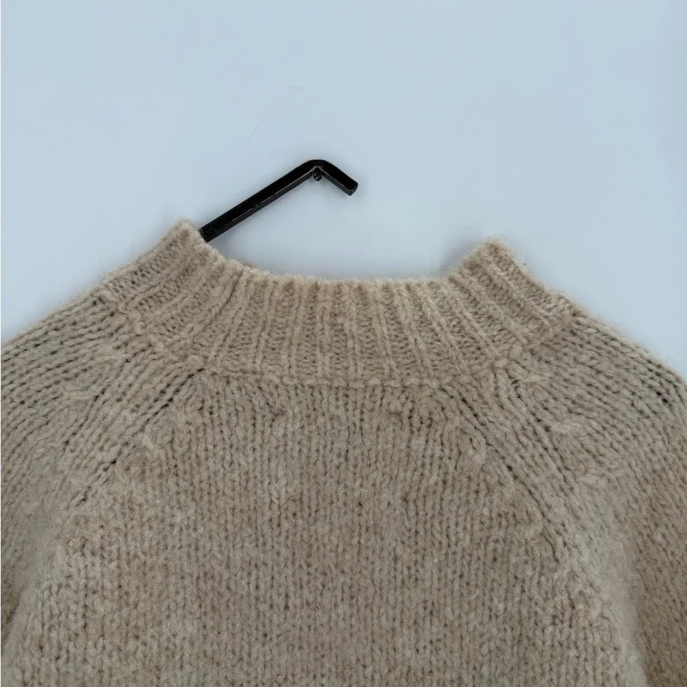 Paloma Wool Piero Face Intarsia Wool Alpaca Blend Knitted Boxy Sweater In Ecru - Picture 10 of 16